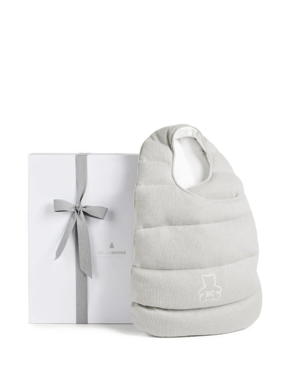 Brunello Cucinelli Kids Geribbelde slaapzak Grijs