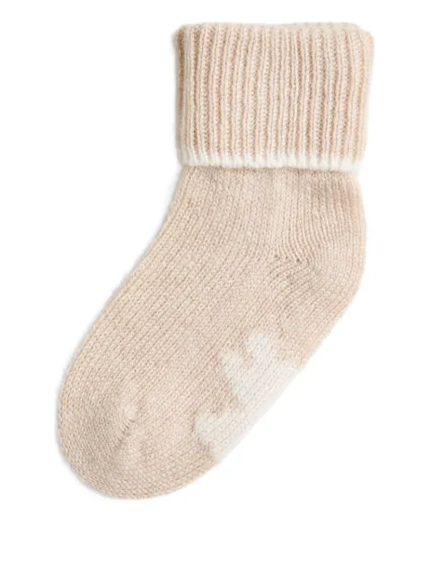 Brunello Cucinelli Kids جوارب منقوشة بأساور مطوية