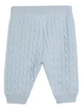 Brunello Cucinelli Kids Bernie Baby cable-knit trousers - Blue