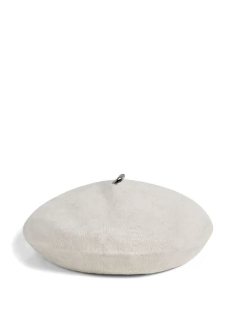 Brunello Cucinelli Kids boina tejida con detalle