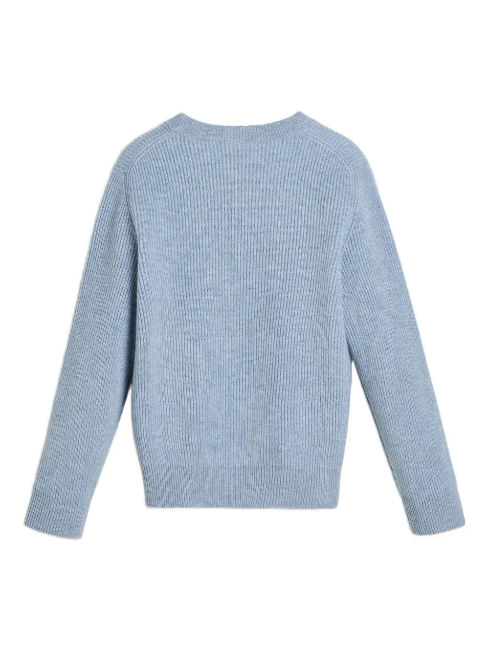 Brunello Cucinelli Kids Geribbelde kasjmier trui Blauw