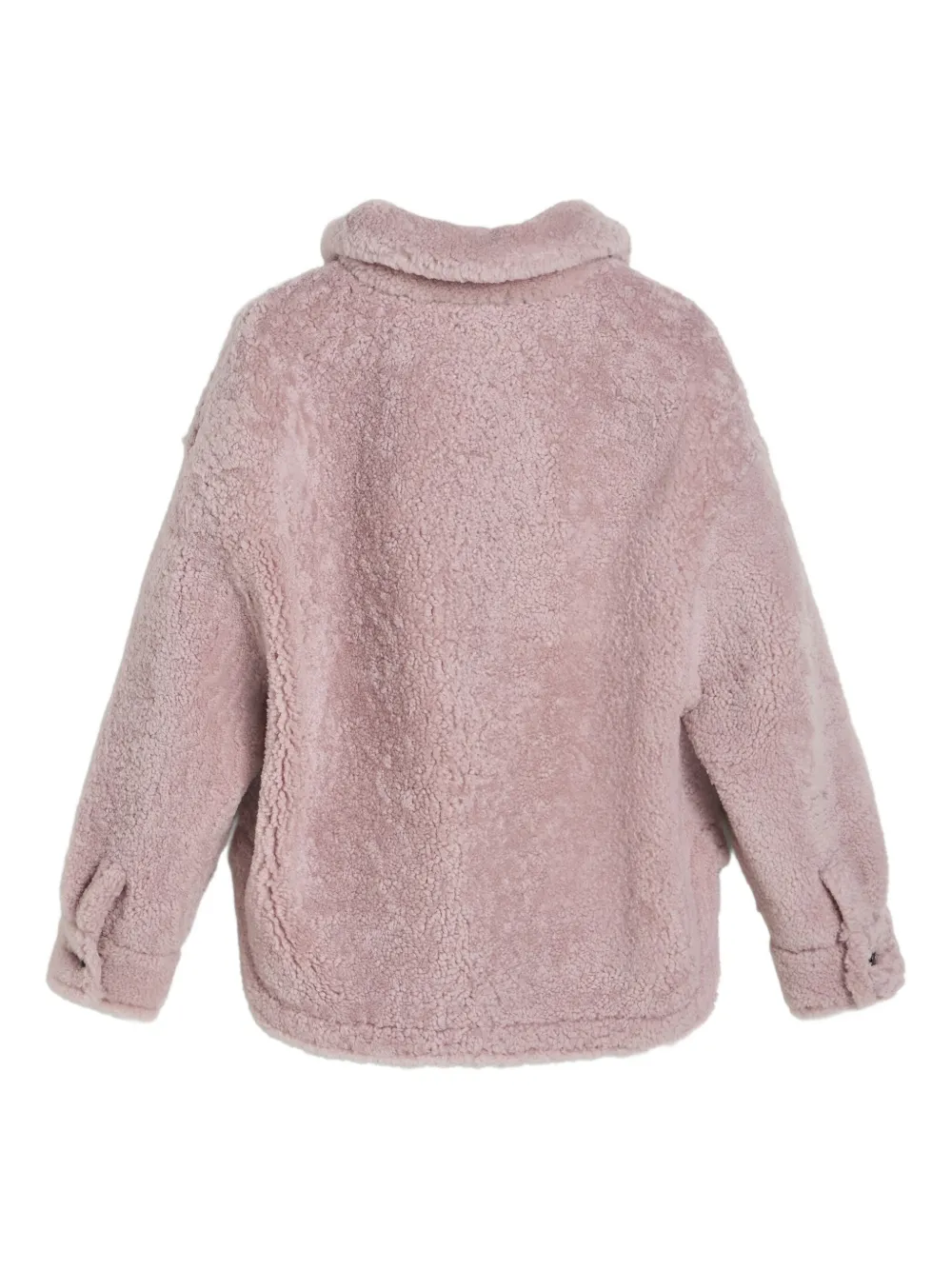 Brunello Cucinelli Kids Lammy jas met knopen Roze