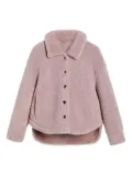 Brunello Cucinelli Kids shearling buttoned jacket - Pink