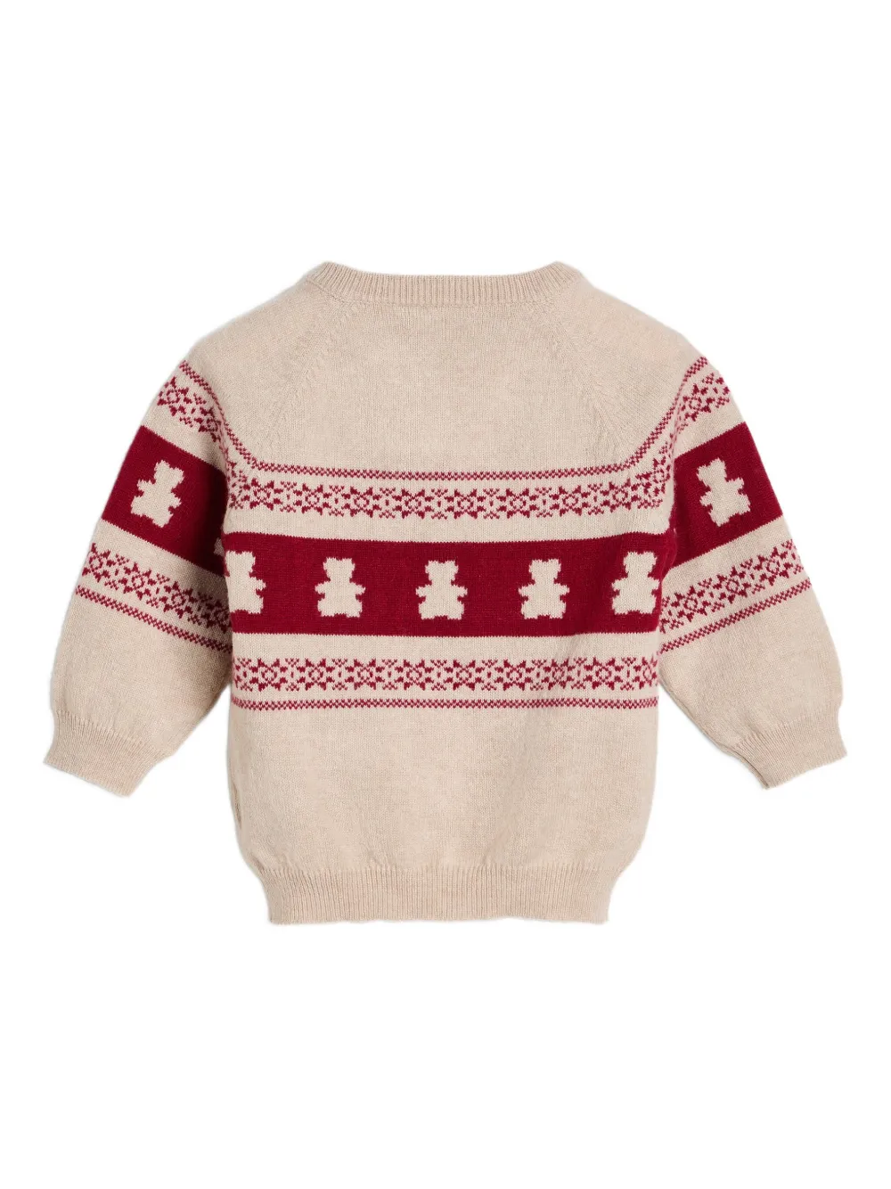 Brunello Cucinelli Kids Bernie Baby trui met knoopdetail Beige