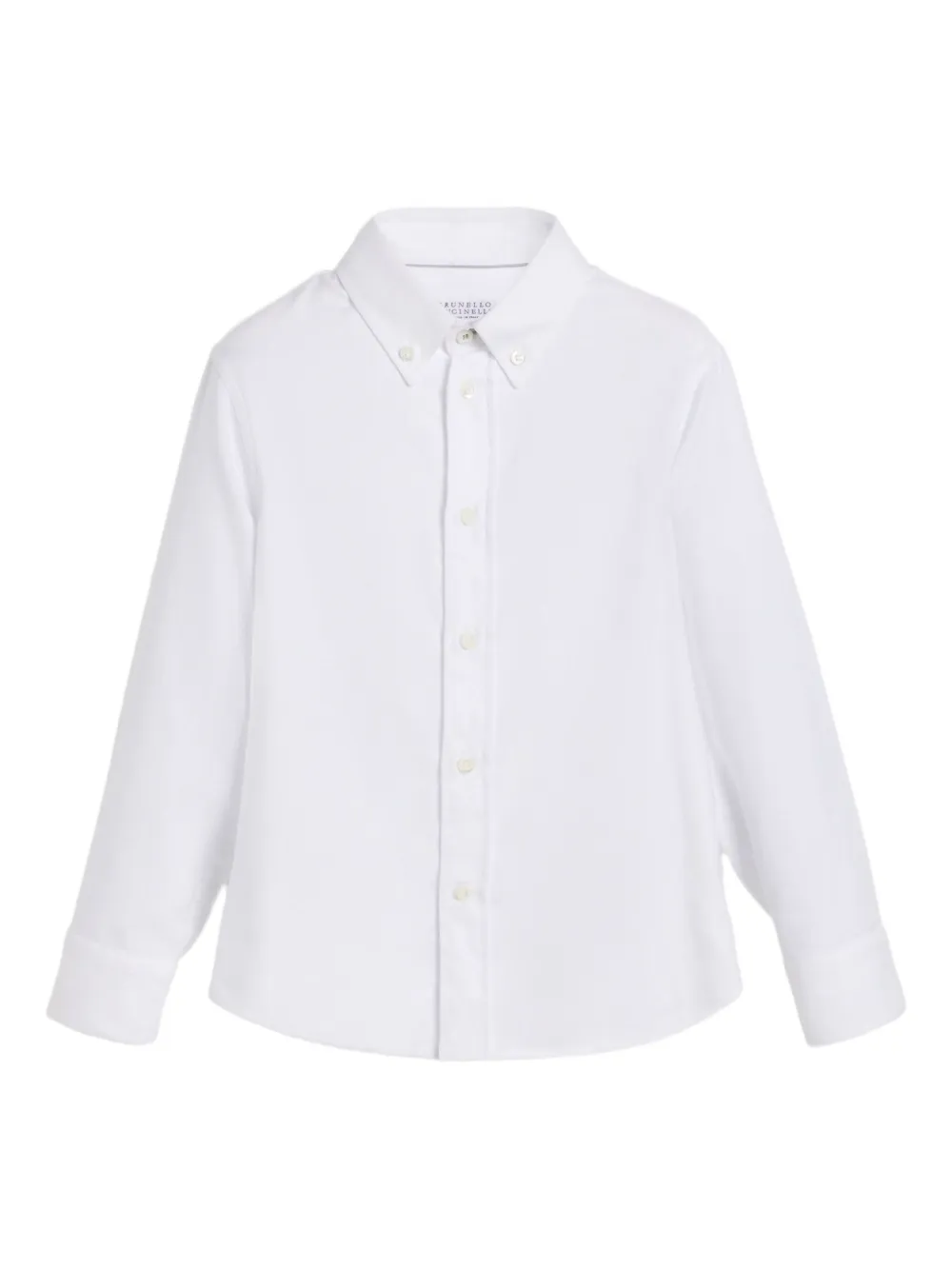 Brunello Cucinelli Kids Shirt met lange mouwen Wit