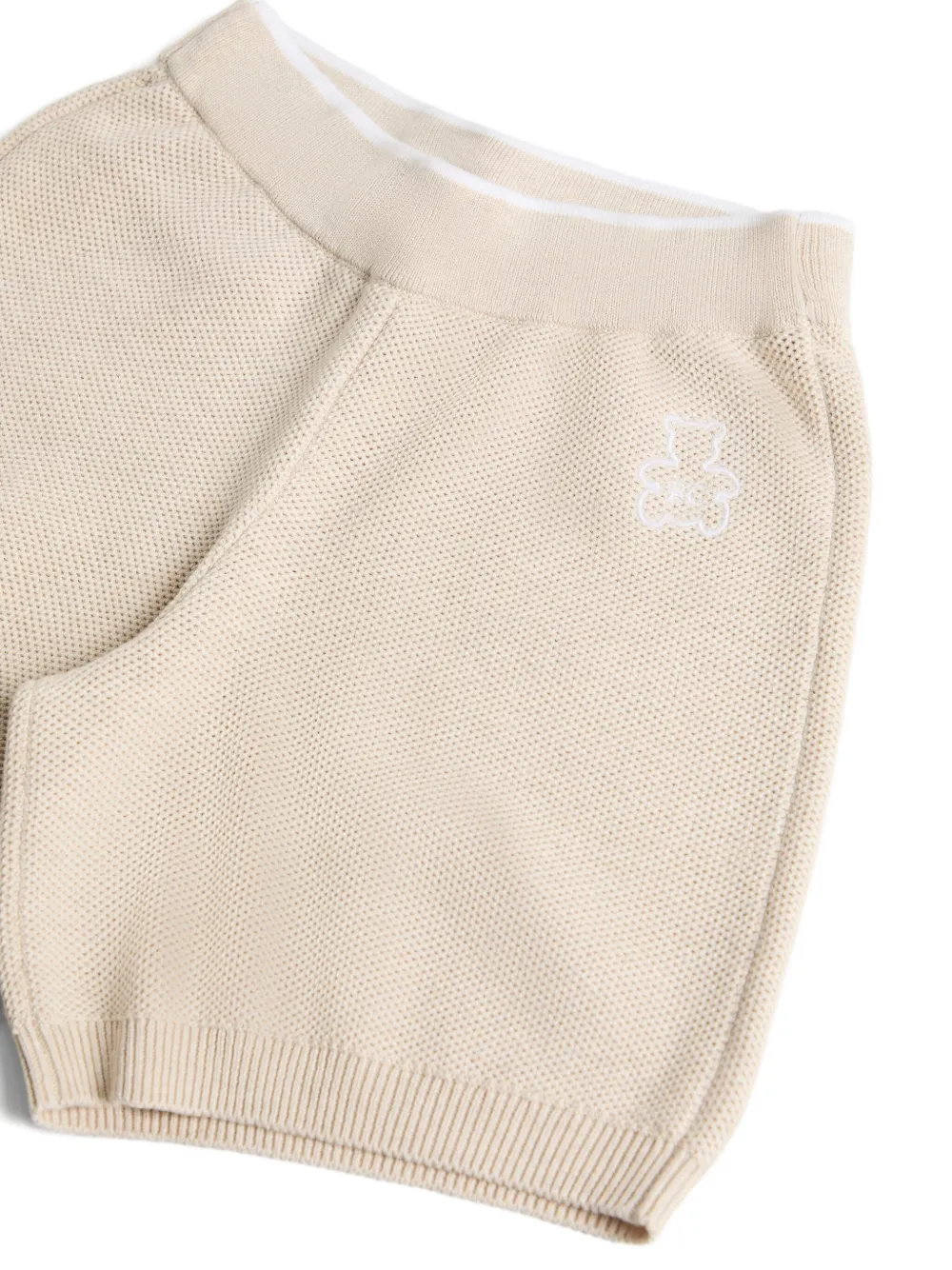 Bernie Baby Knitted Bear-Logo Shorts