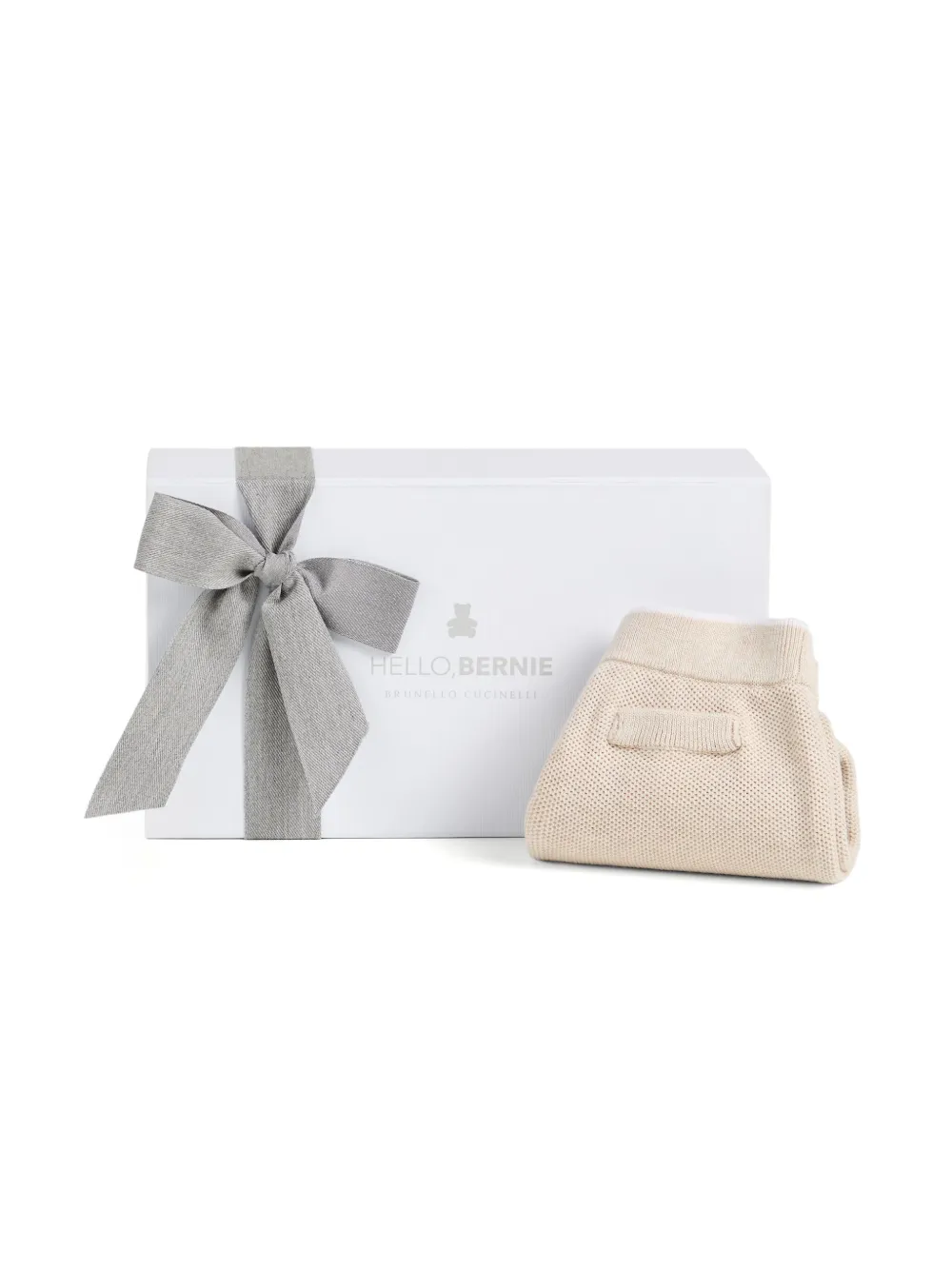 Bernie Baby Knitted Bear-Logo Shorts
