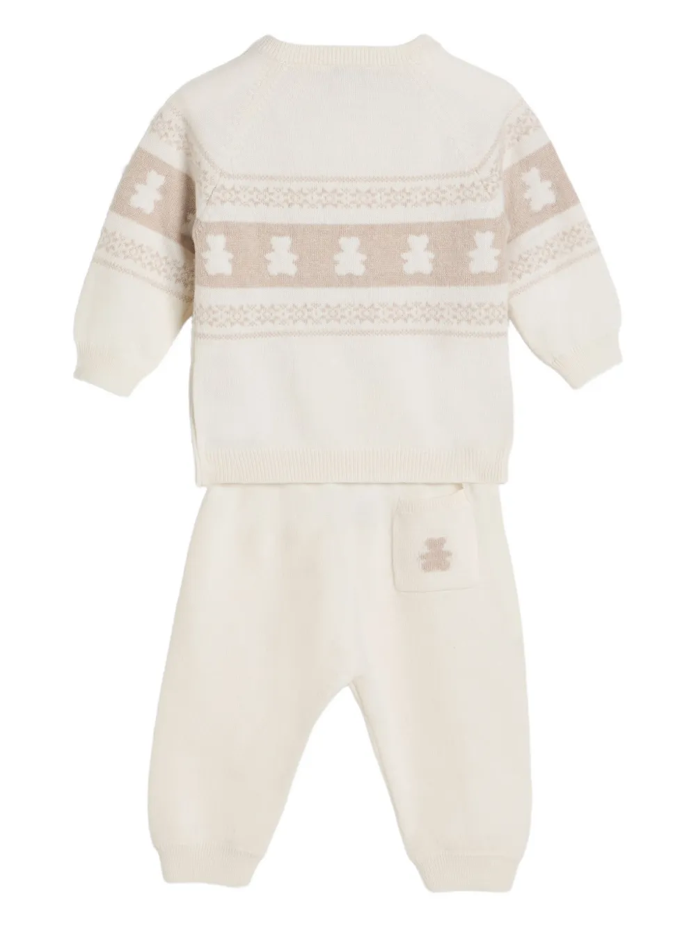 Brunello Cucinelli Kids Broekset met teddy-jacquard Beige