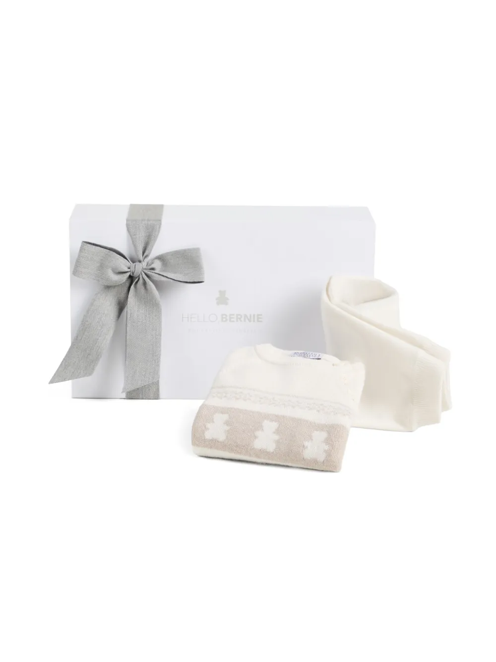 Brunello Cucinelli Kids Broekset met teddy-jacquard Beige