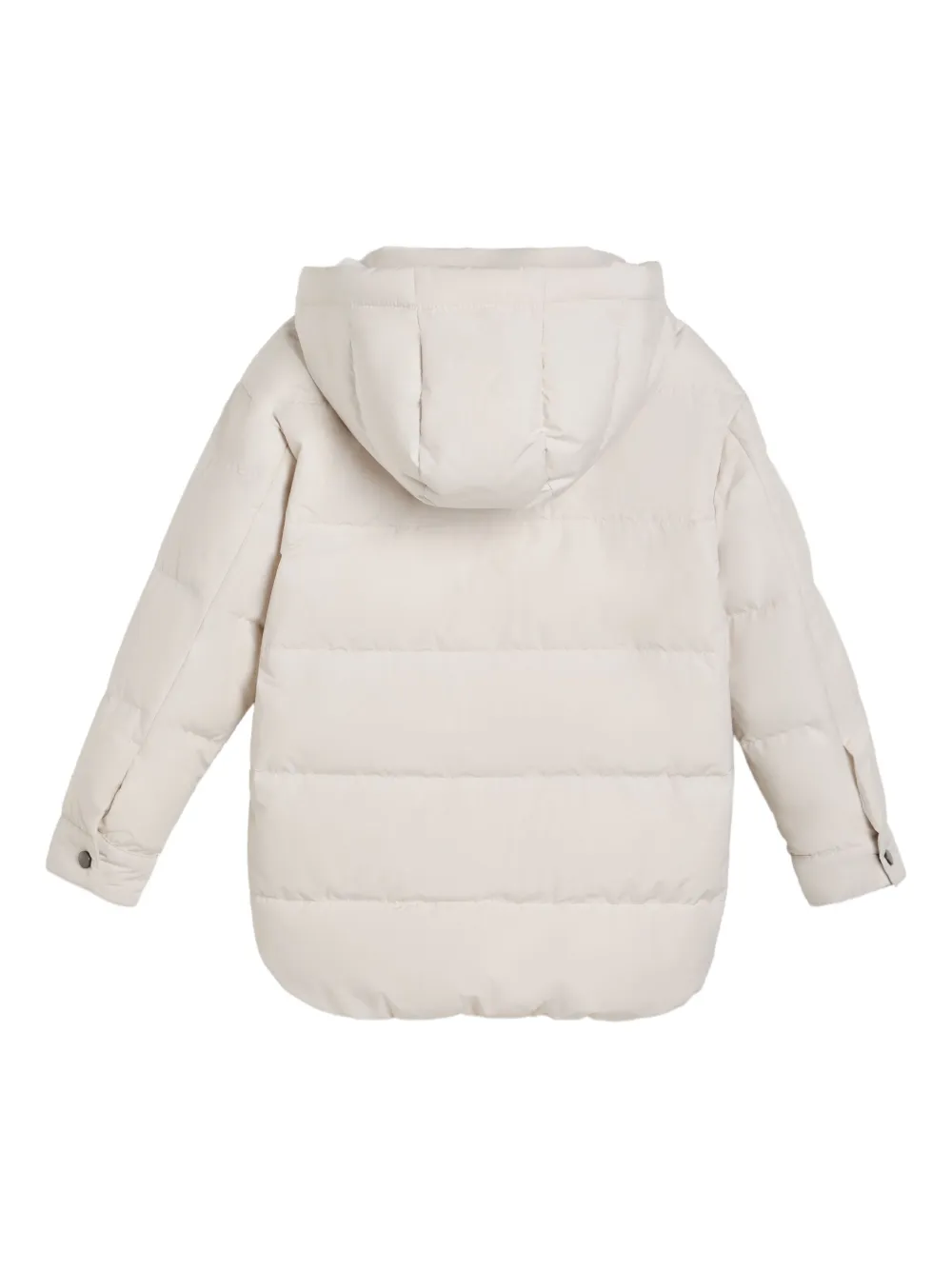 Brunello Cucinelli Kids Gewatteerd jack Beige