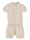 Brunello Cucinelli Kids Bernie Baby knitted shorts set - Neutrals