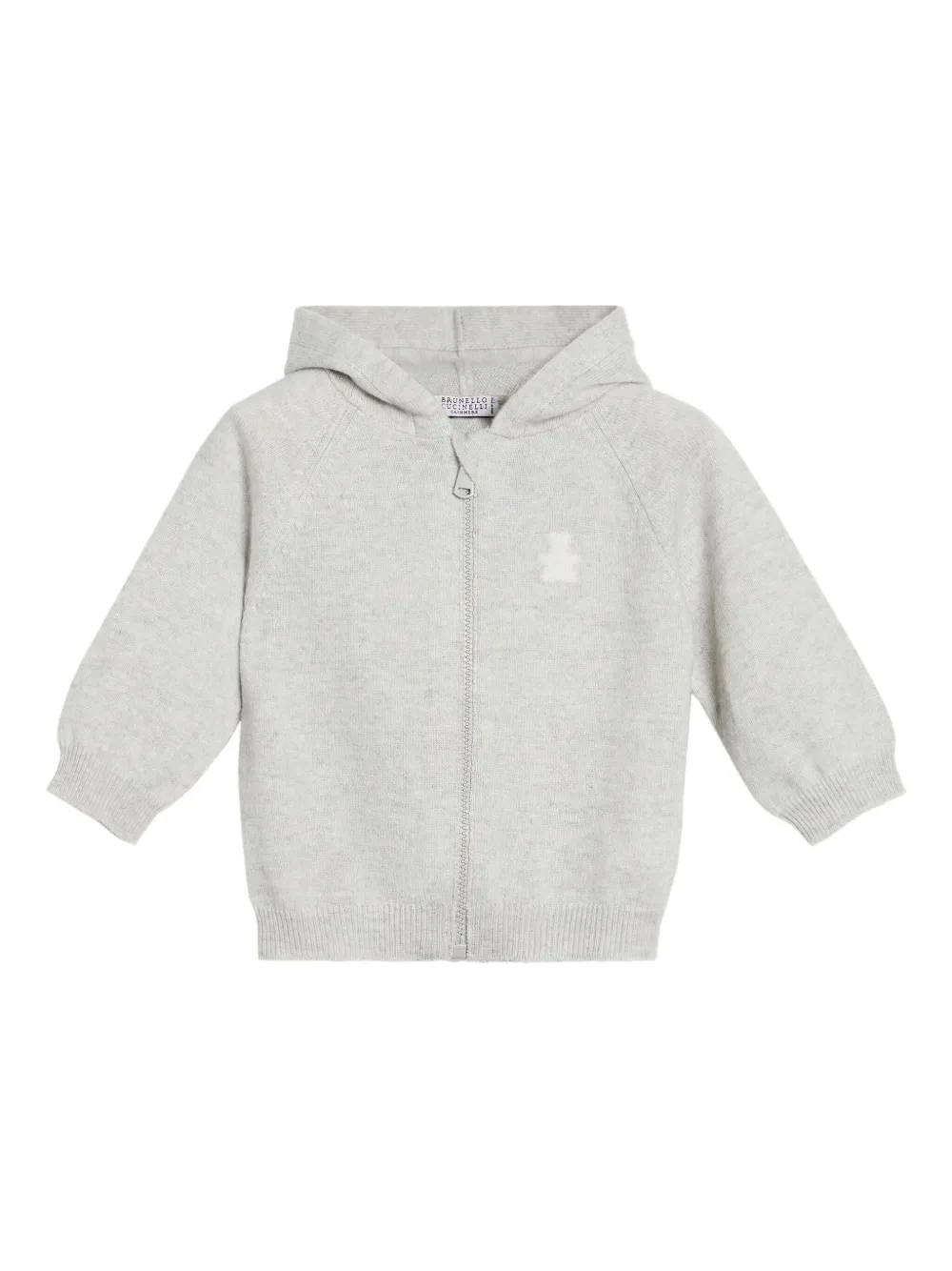 Brunello Cucinelli Kids Sweater met capuchon Grijs
