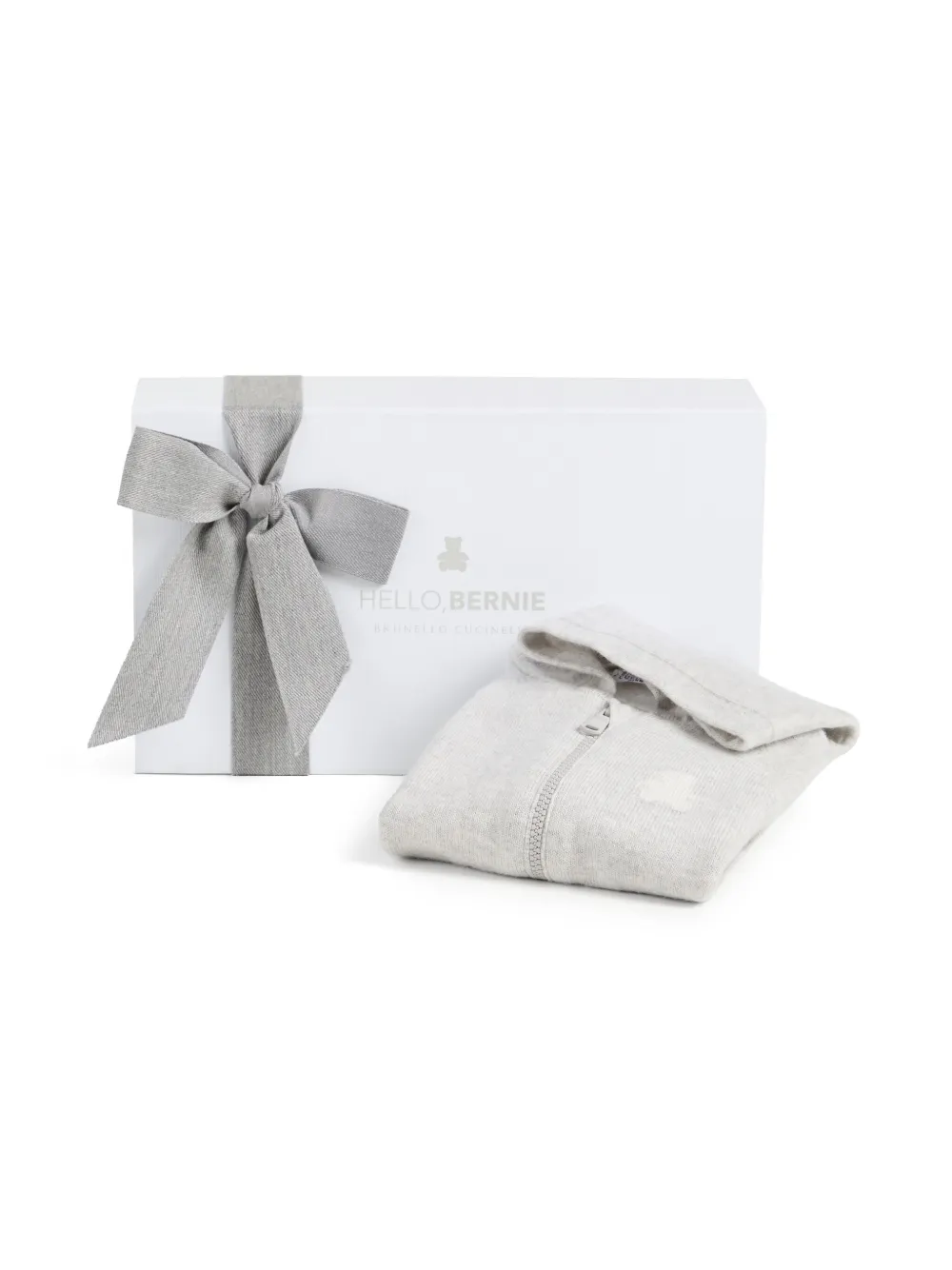 Brunello Cucinelli Kids Sweater met capuchon Grijs