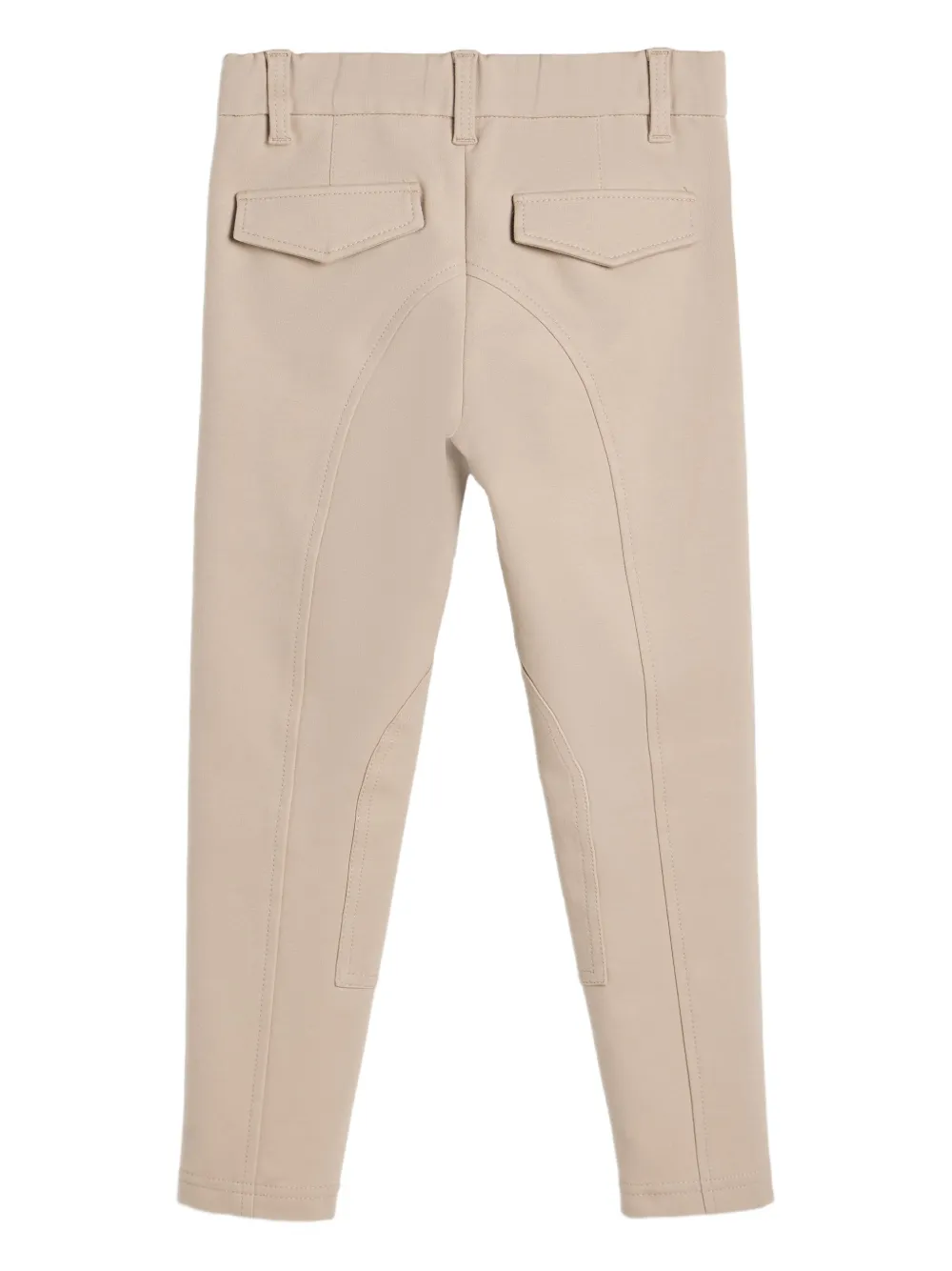 Brunello Cucinelli Kids Equestrian broek met borduurwerk Beige