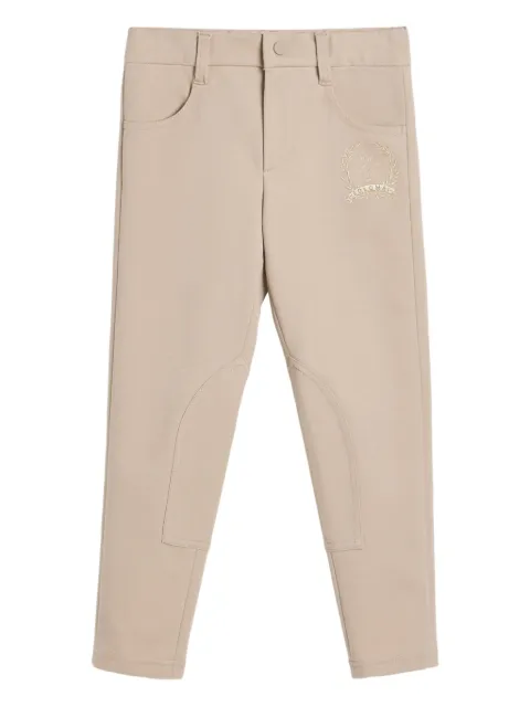 Brunello Cucinelli Kids pantalones con bordado Equestrian 