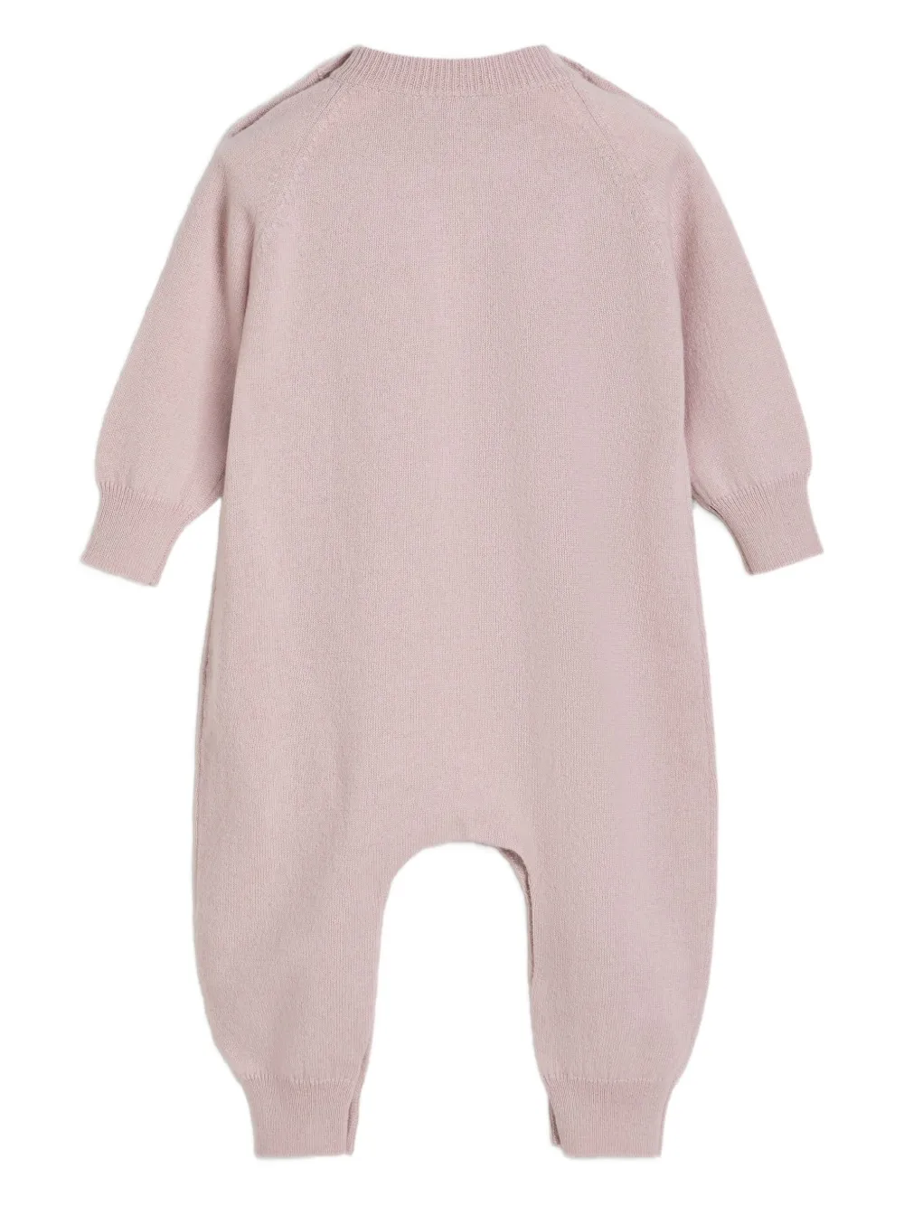 Brunello Cucinelli Kids teddy-applique cashmere coverall - Roze