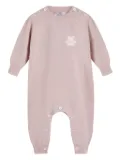 Brunello Cucinelli Kids teddy-applique cashmere coverall - Pink