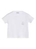 Brunello Cucinelli Kids Baby Bernie pocket bear T-shirt - White