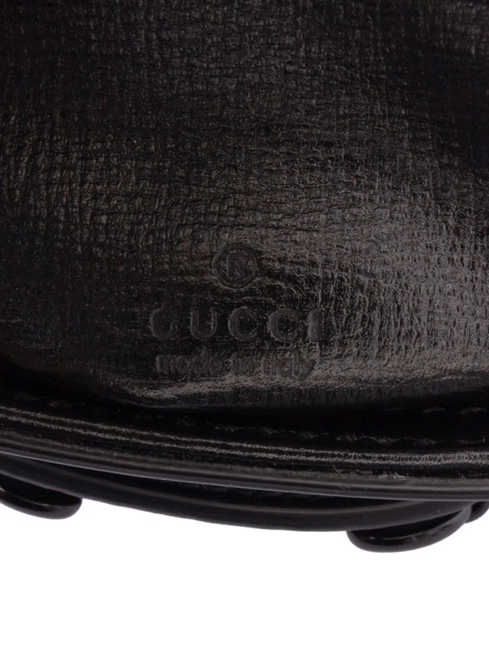 Pre-owned Gucci 2016-2025 Mini Leather Horsebit 1955 Web Satchel In Black