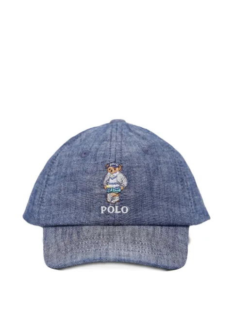 POLO RALPH LAUREN KIDS Polo Bear-embroidered baseball cap