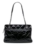 CHANEL Pre-Owned 2012 Medium CC Patent Soft Shopper tote bag - Black