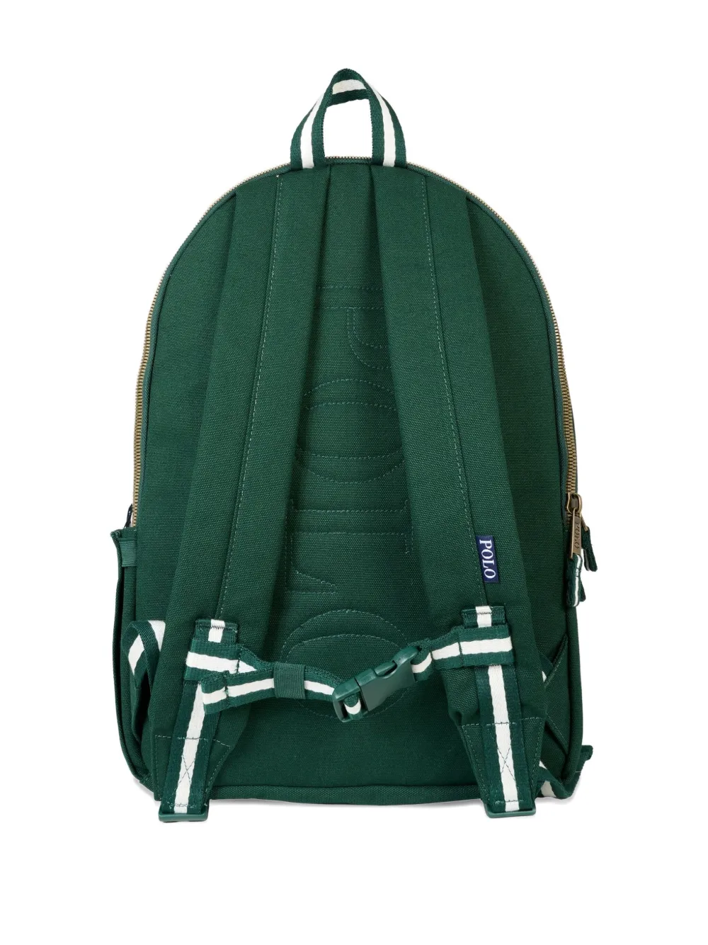 POLO RALPH LAUREN KIDS embroidered patch backpack Groen