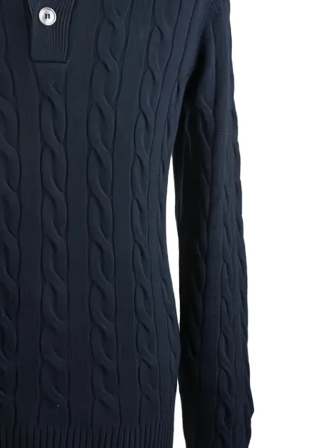 Gran Sasso cable-knit buttoned sweater