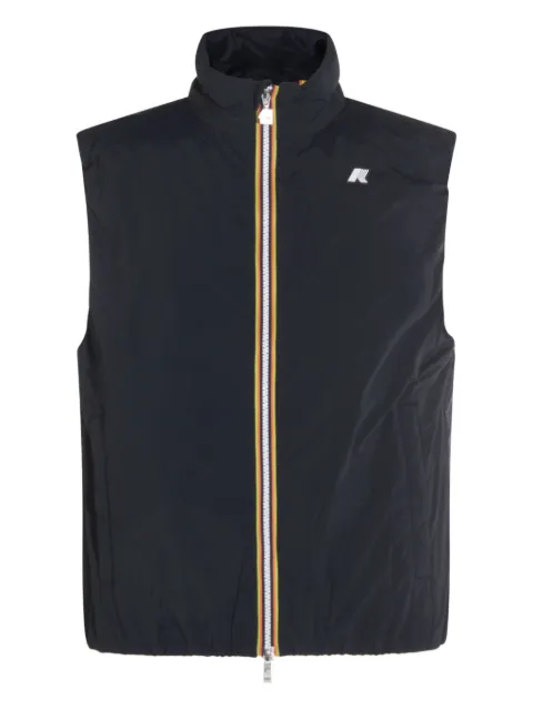 K-Way Valen Stretch Dot zip-fastening sleeveless vest