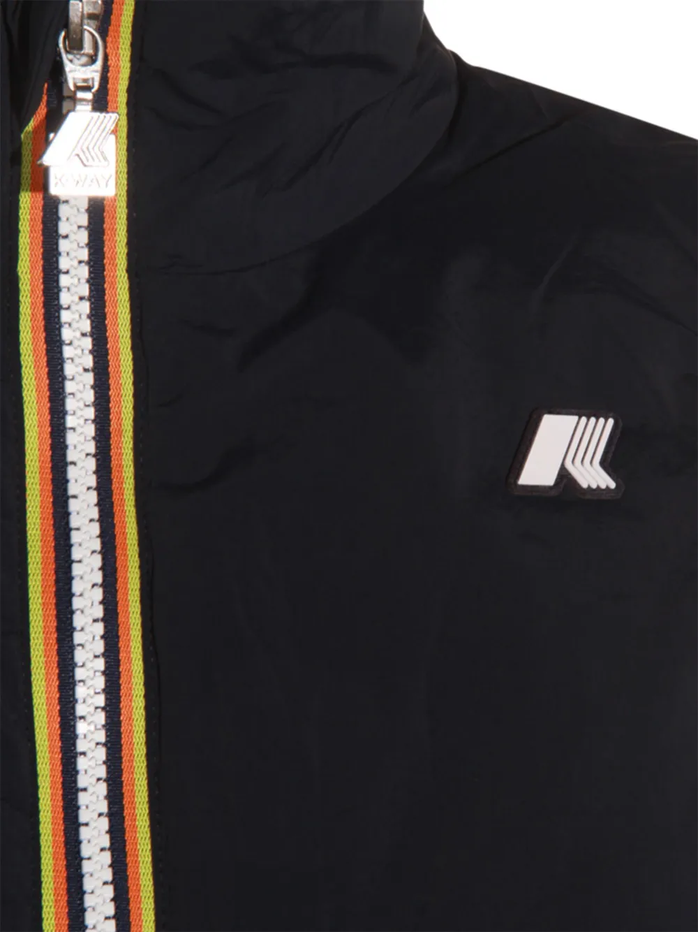 K-Way Valen Stretch Dot mouwloze top met ritssluiting en stippen BLUE DEPTH
