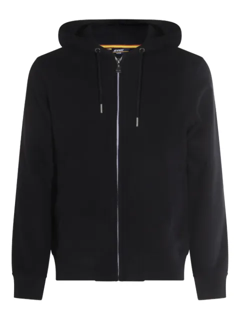 K-Way hoodie con parche del logo y cierre