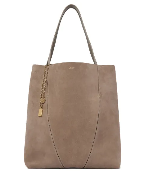 Chloé large Spin chain-embellished tote bag