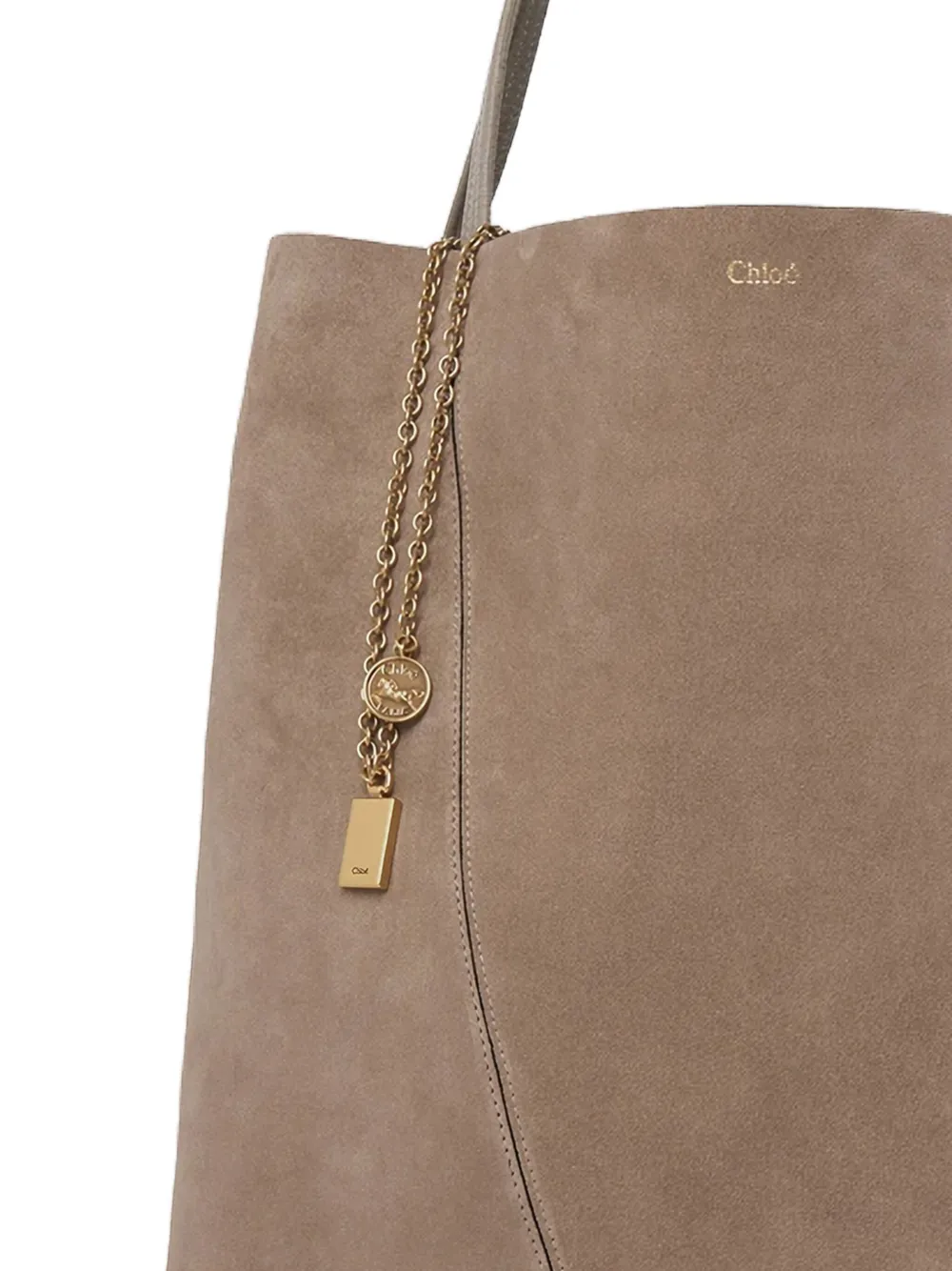 Chloé large Spin chain-embellished tote bag | Bucket Bags | Image 2