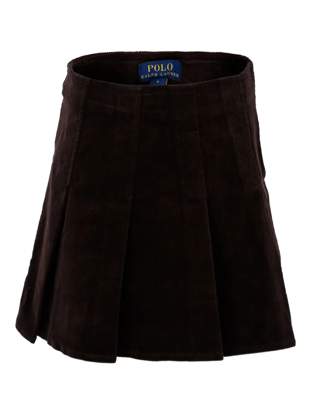 POLO RALPH LAUREN KIDS pleated corduroy skirt Bruin