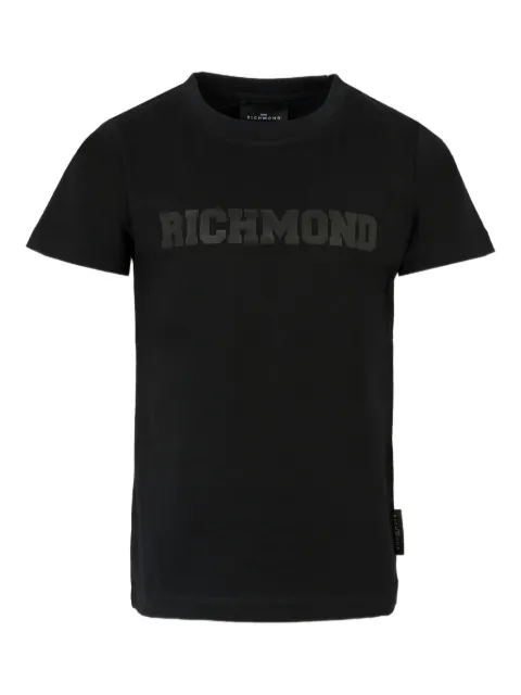 John Richmond Junior playera de algodón con logo estampado