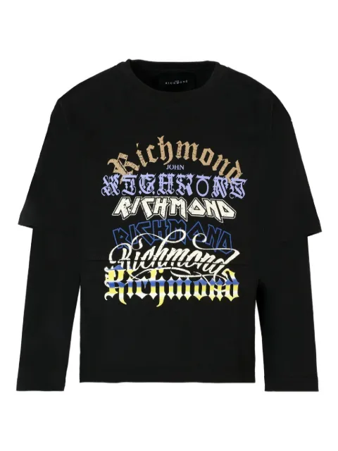 John Richmond Junior layered graphic-print T-shirt