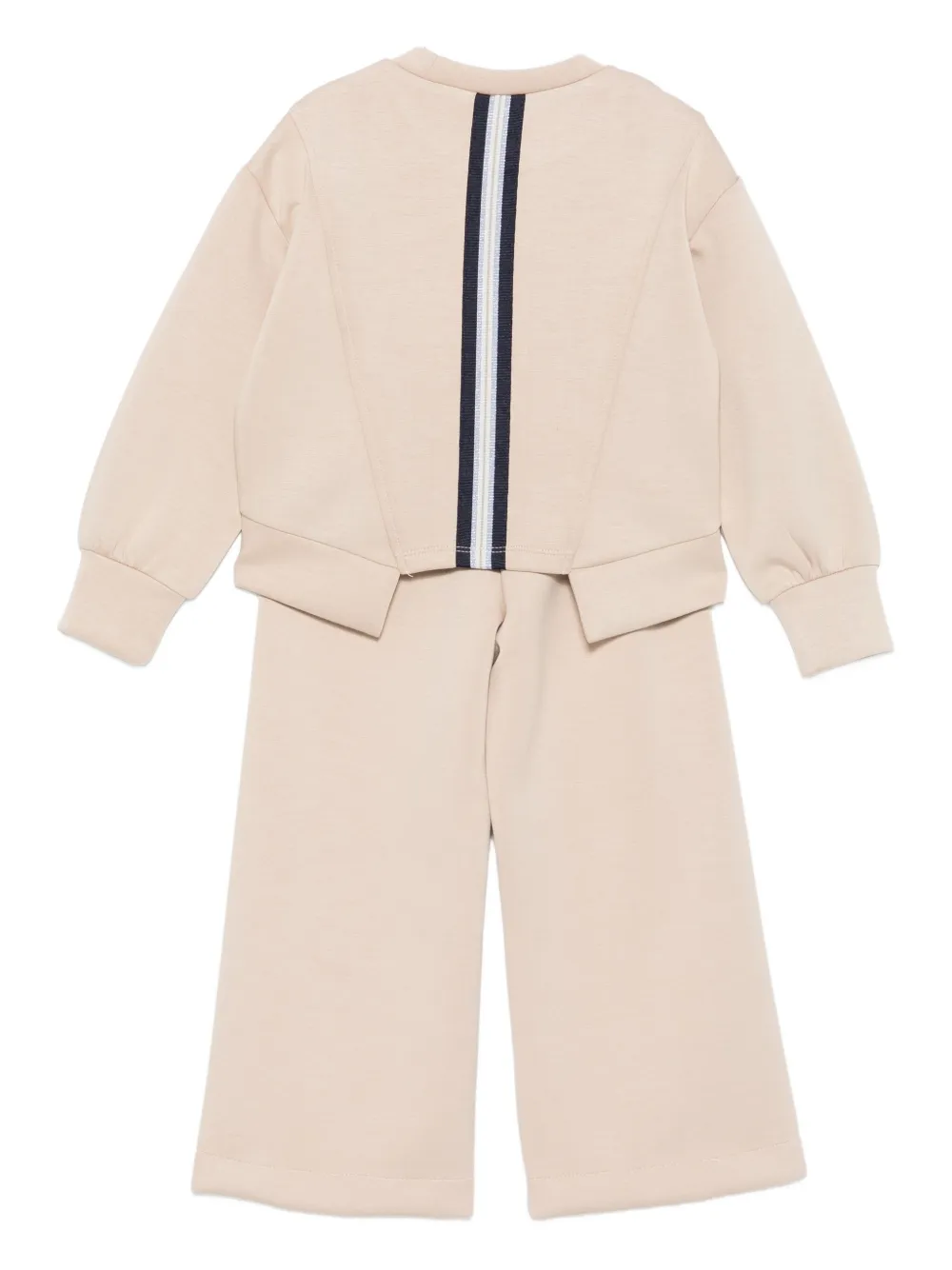 Abel & Lula Trainingspak met streep en vlakken Beige