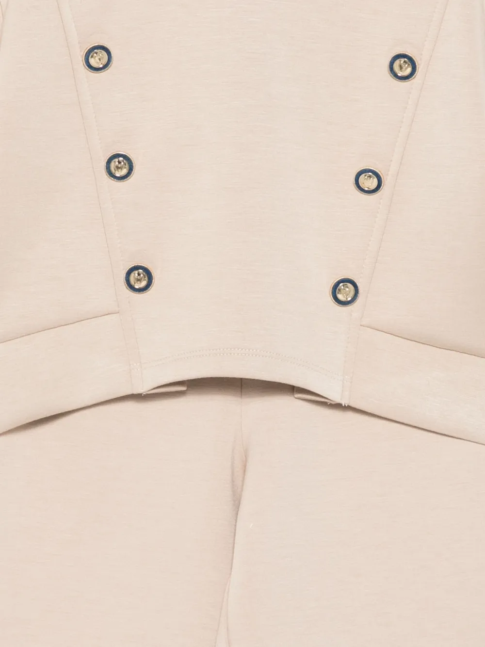 Abel & Lula Trainingspak met streep en vlakken Beige
