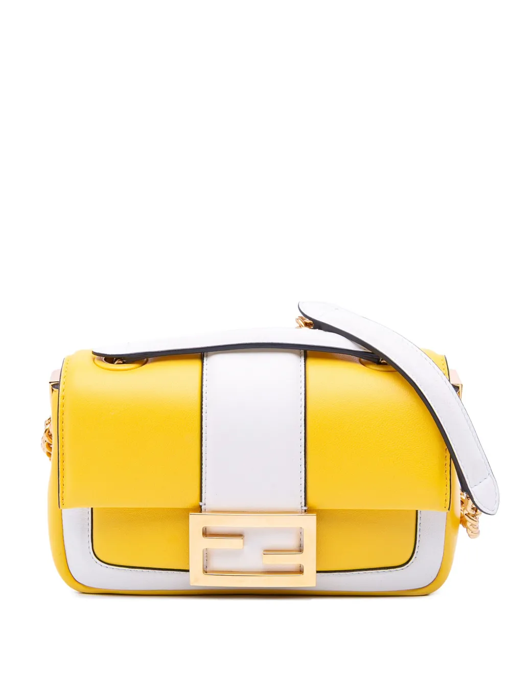 2010-2025 Mini Bicolor Nappa Apolo Chain Baguette shoulder bag