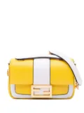 Fendi Pre-Owned 2010-2025 Mini Bicolor Nappa Apolo Chain Baguette shoulder bag - White