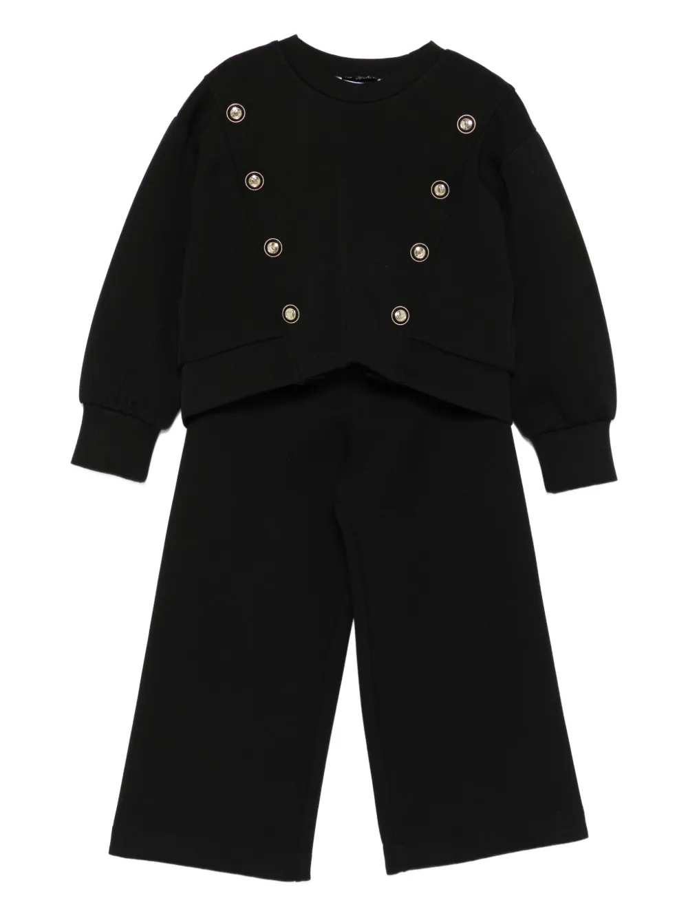 Abel & Lula button-embellished tracksuit - Nero