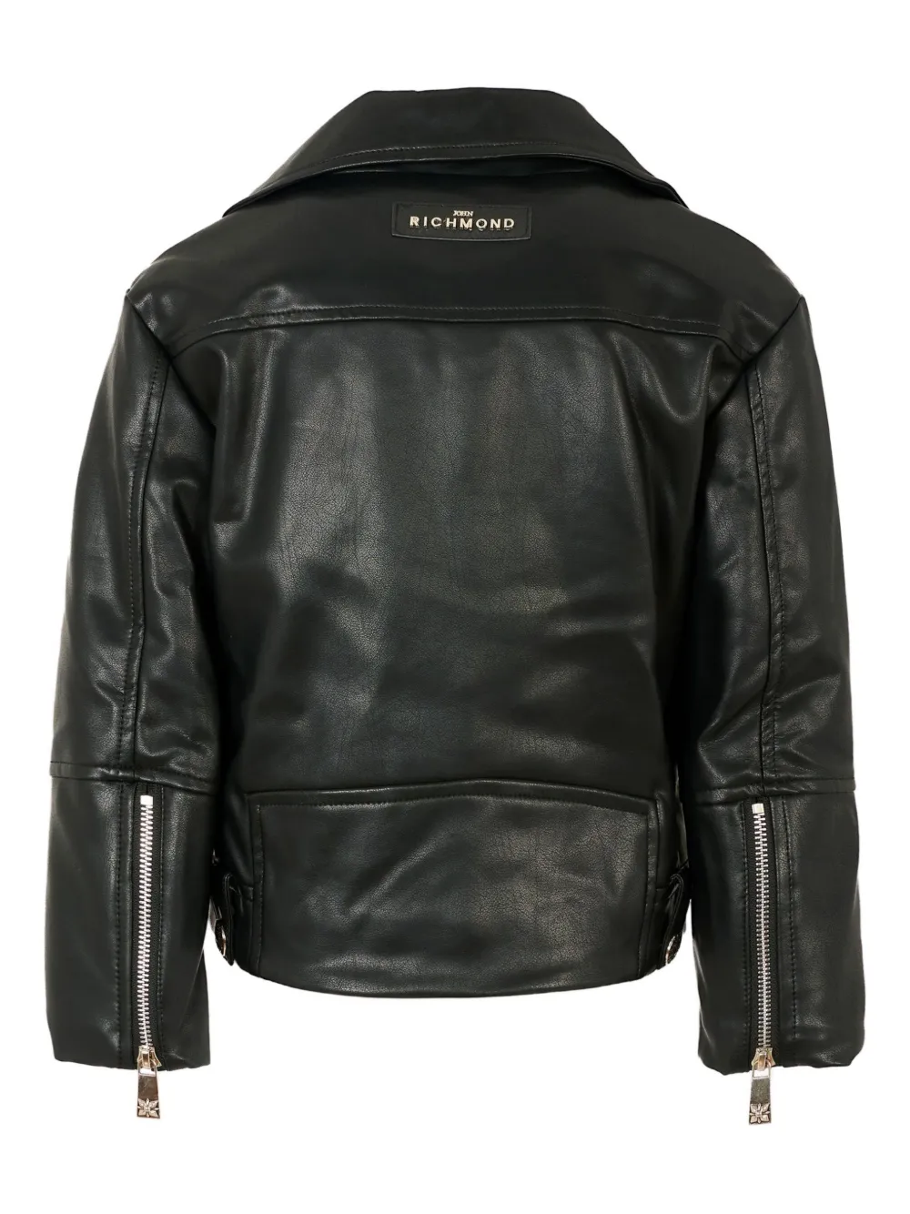 John Richmond Junior zip-fastening biker jacket Zwart