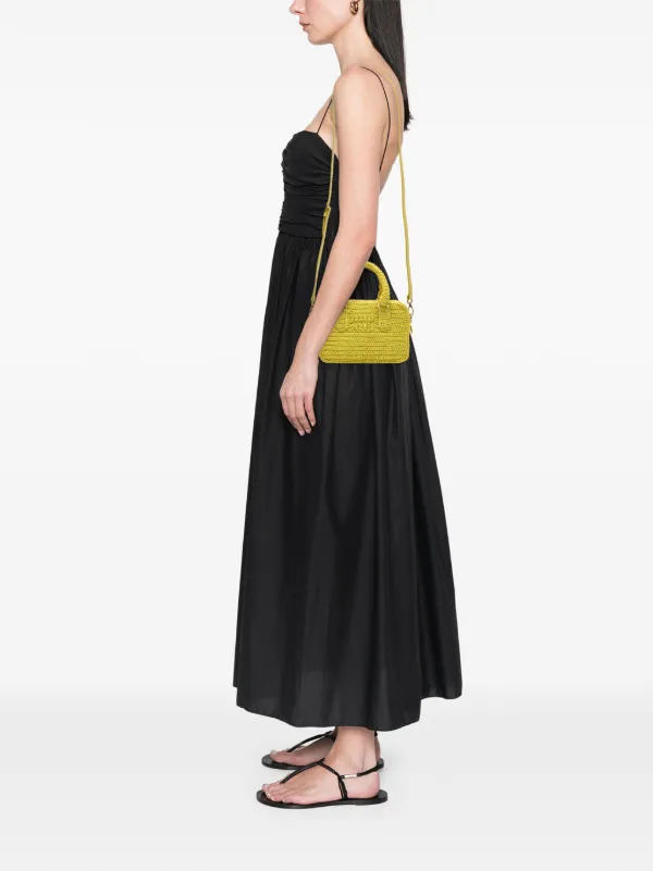 【新品】 miumiu アルカディ クロシェ バッグ ミュウミュウ アルカディ クロシェ ラフィア ハンドバッグ