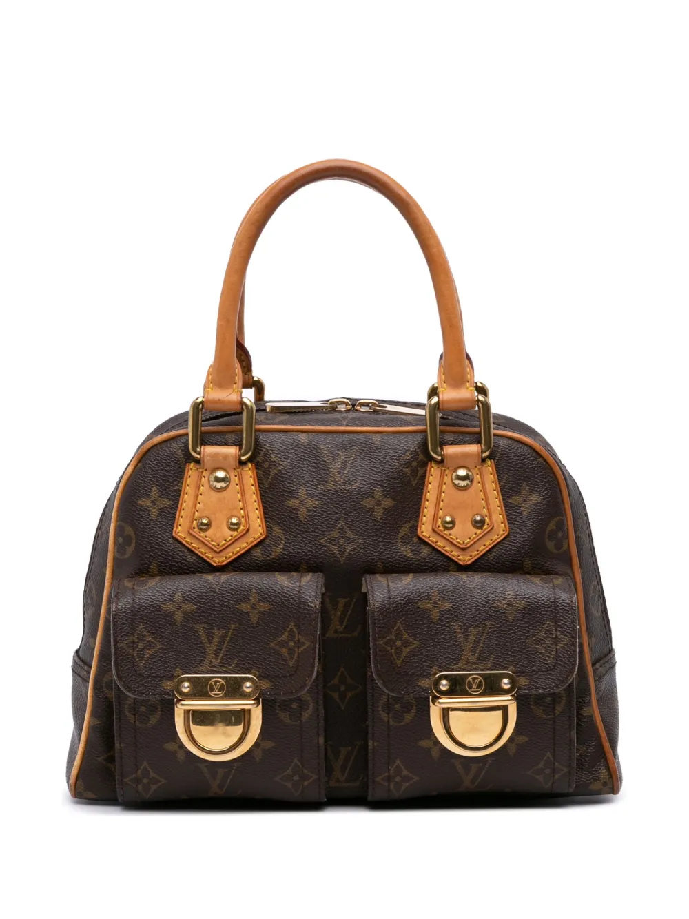Louis Vuitton Pre-Owned 1990-2025 モノグラム マンハッタン PM ハンドバッグ - ブラウン Louis Vuitton Pre-Owned 1990-2025 モノグラム マンハッタン PM ハンドバッグ - ブラウン