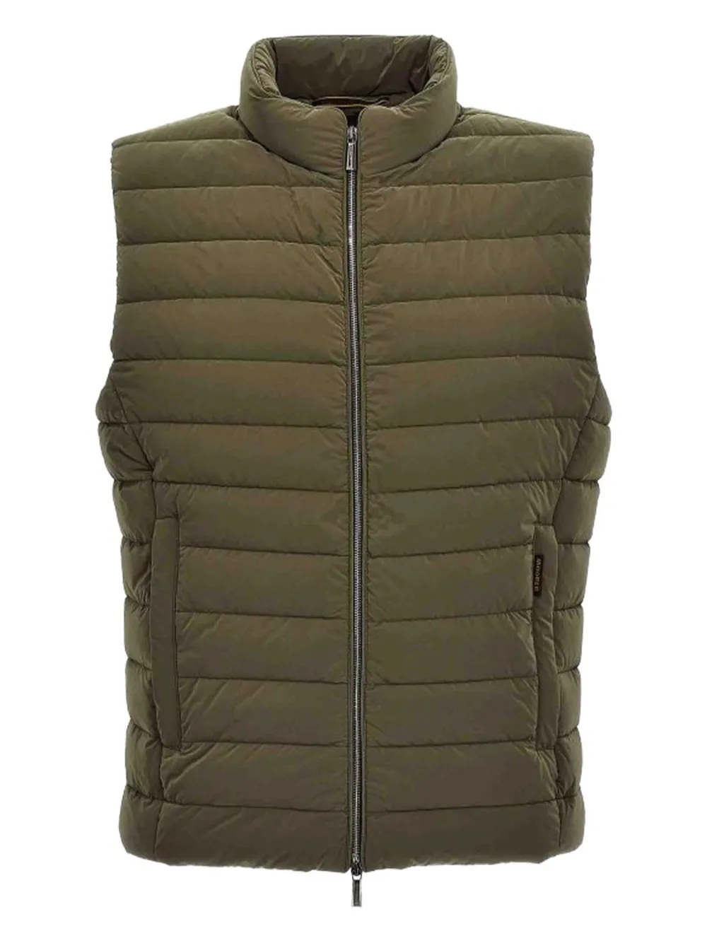 Moorer Quilted Zip-front Gilet In Green