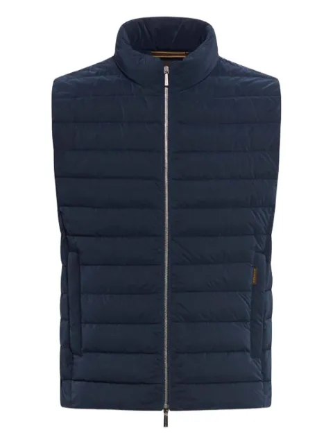 Moorer quilted zip-front gilet