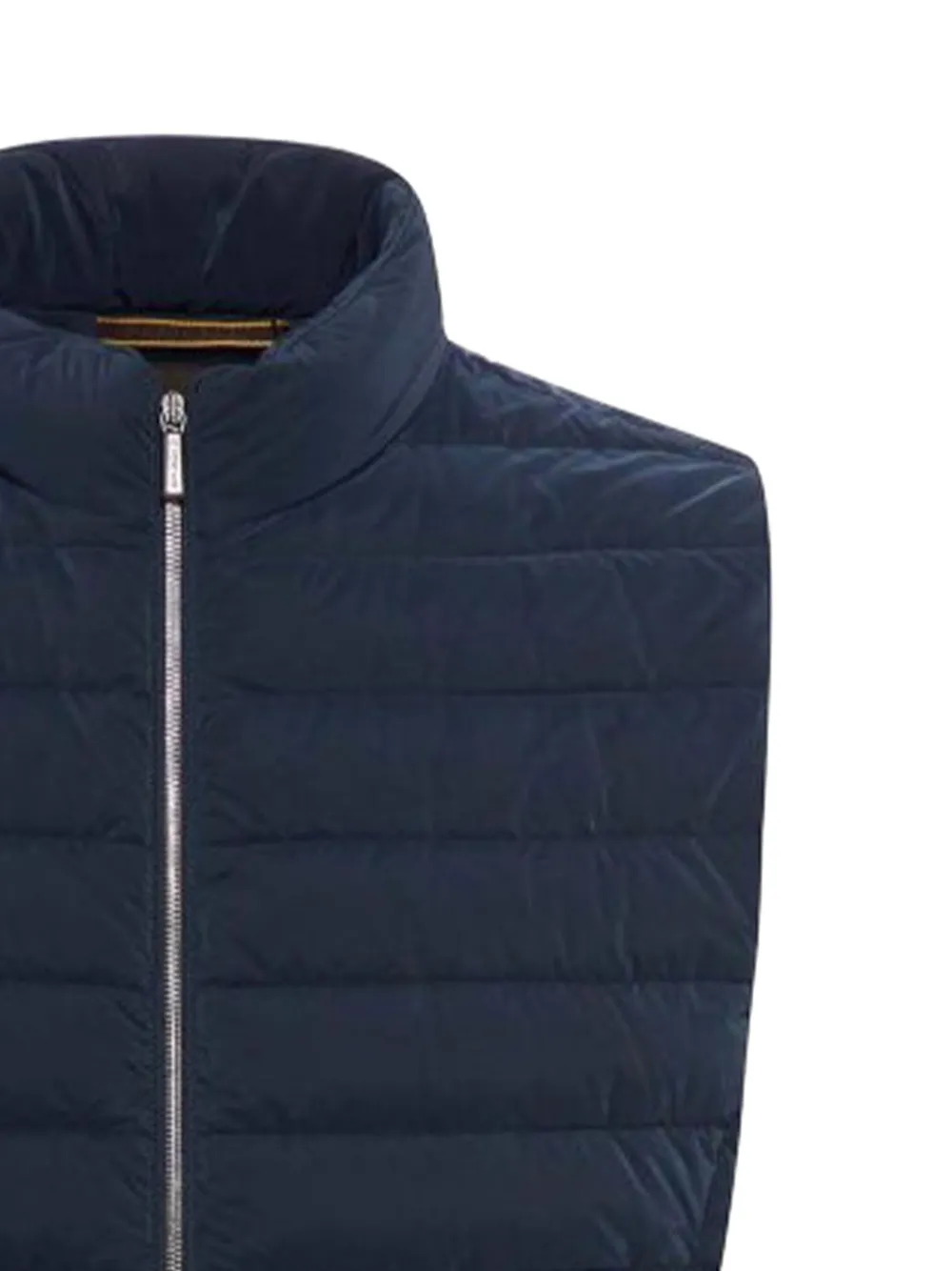 Moorer quilted zip-front gilet Blauw