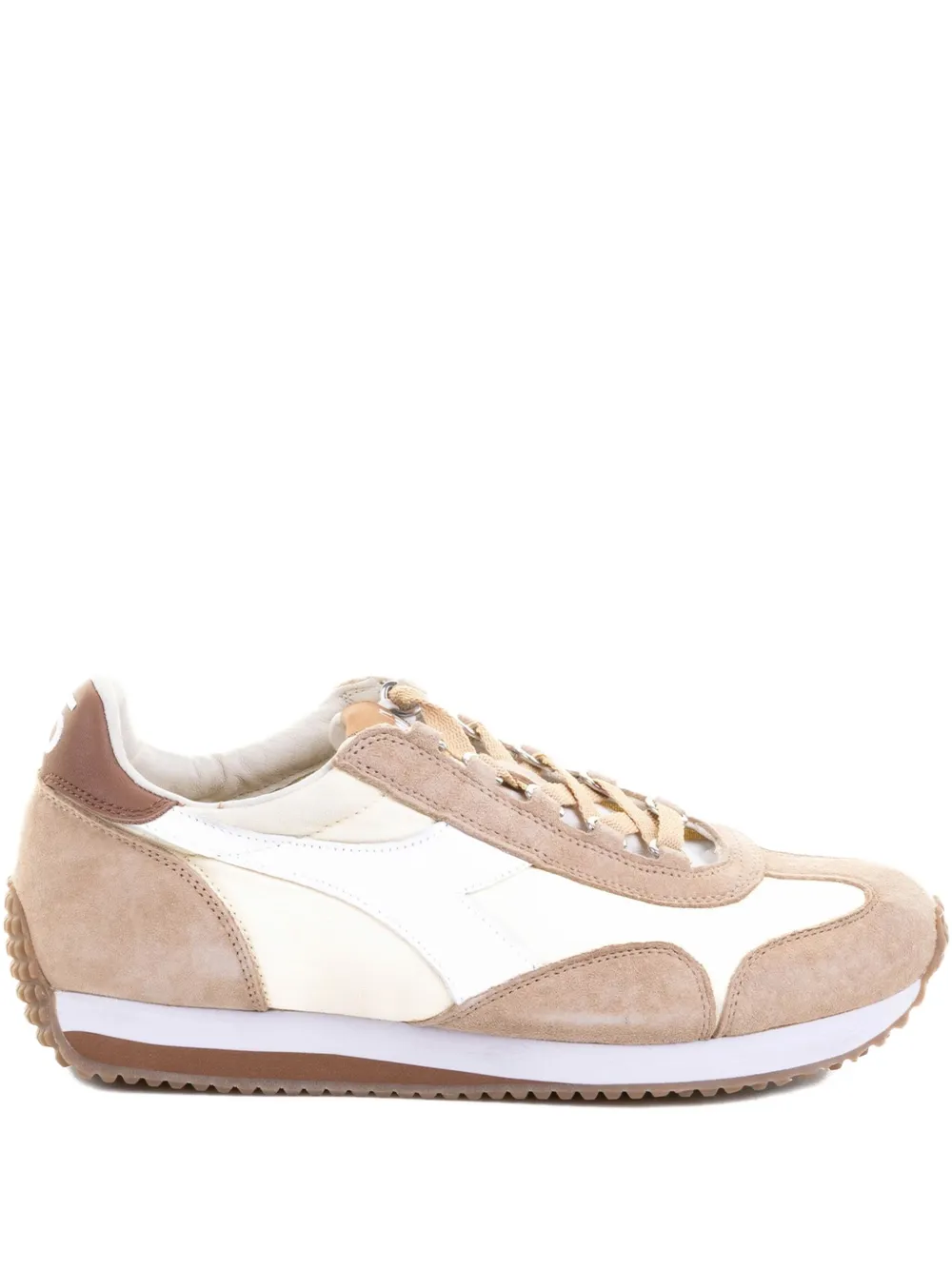 Diadora Lace-up Panelled Suede Sneakers In Neutral