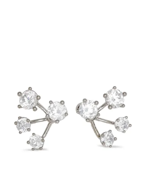 Panconesi crystal-branch earrings