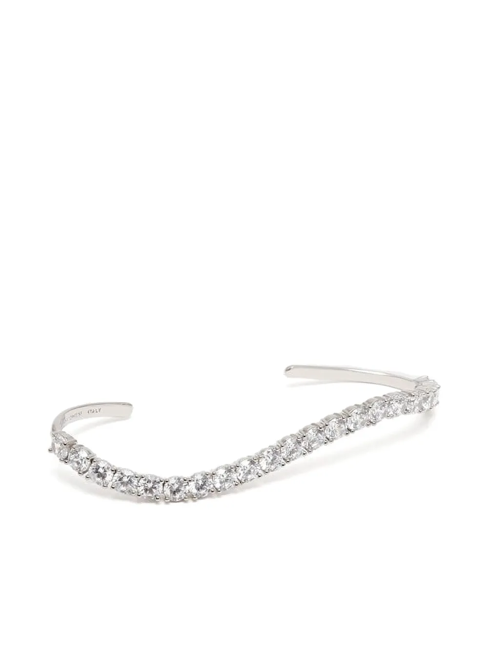 Panconesi crystal-embellished ear cuff - Argento