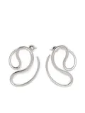 Panconesi curved-line earrings - Silver
